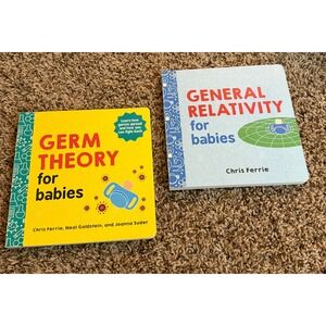 Sourcebooks-Two Science Books-Germ Theory & General Relativity (For Babies)